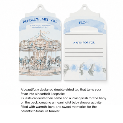 BrewPop Favors – Baby Boy "Wish Game" (minimum order 10 pieces)
