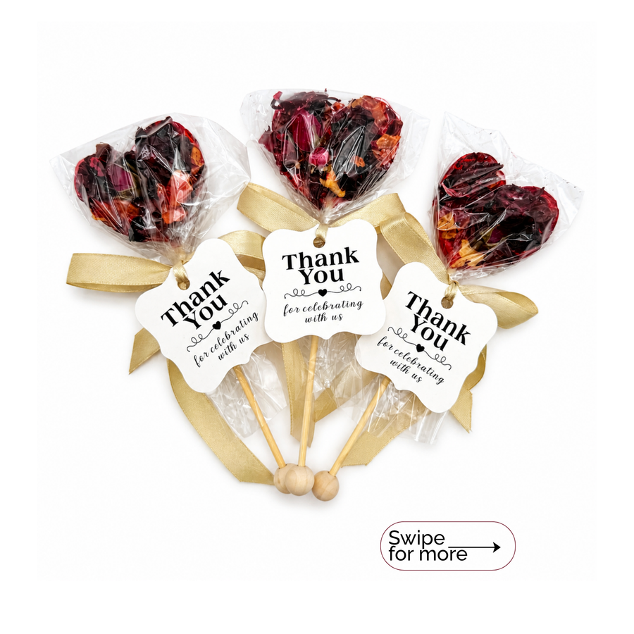 Brew Pops with a Thank you tag  and  ribbon - your choice of ribbon color (minimum order 10 pieces) - Sip'n'Fox LLC