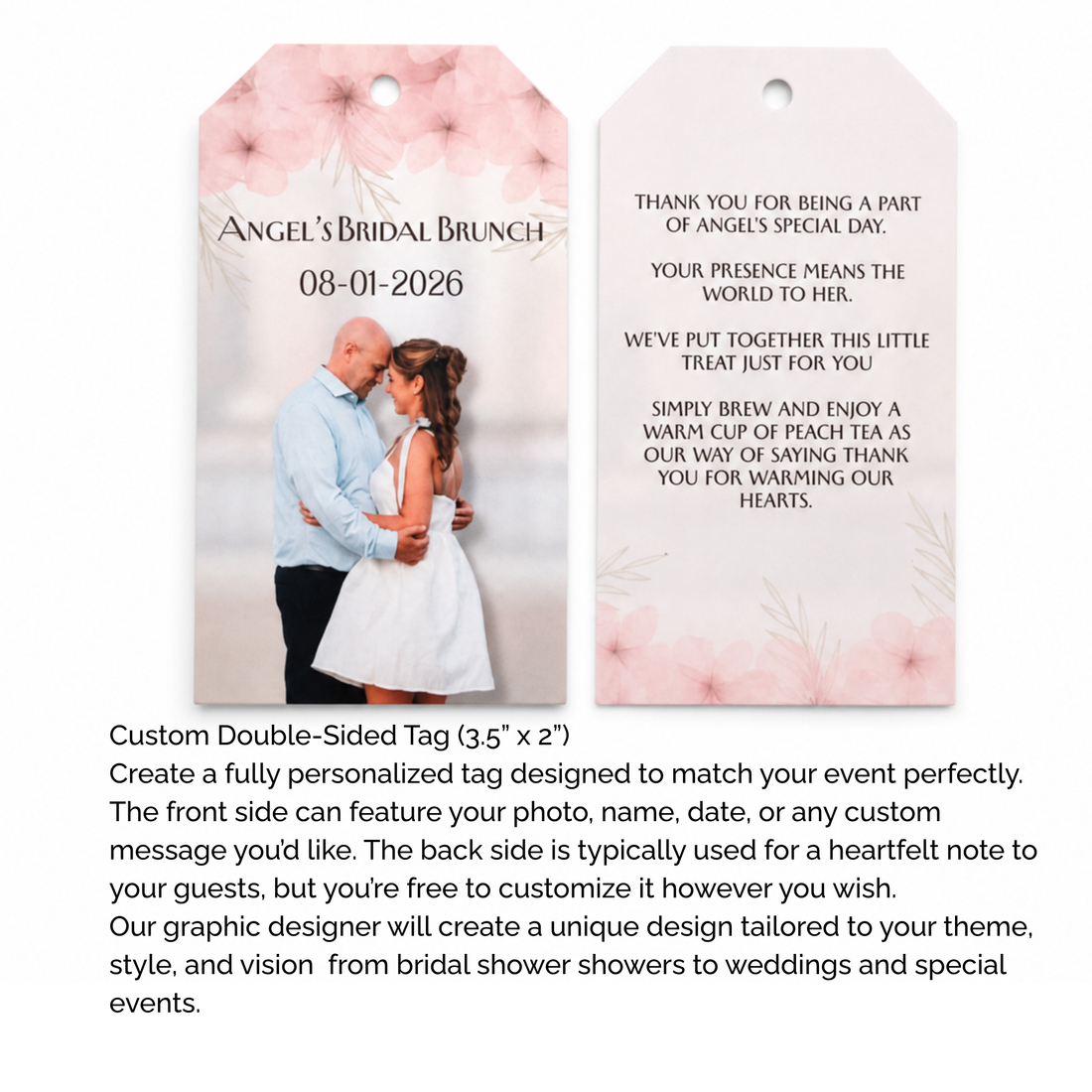 Brew Pops Bridal Shower with a Custom Thank you tag (minimum order 25 pieces) - Sip&