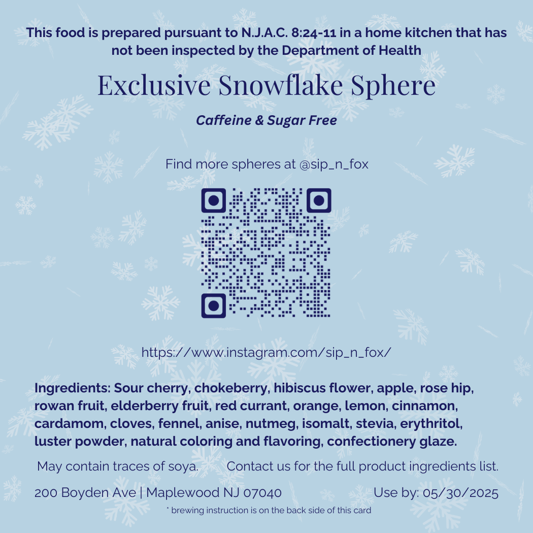 Exclusive Tea Gift for Christmas - "Snowflake"