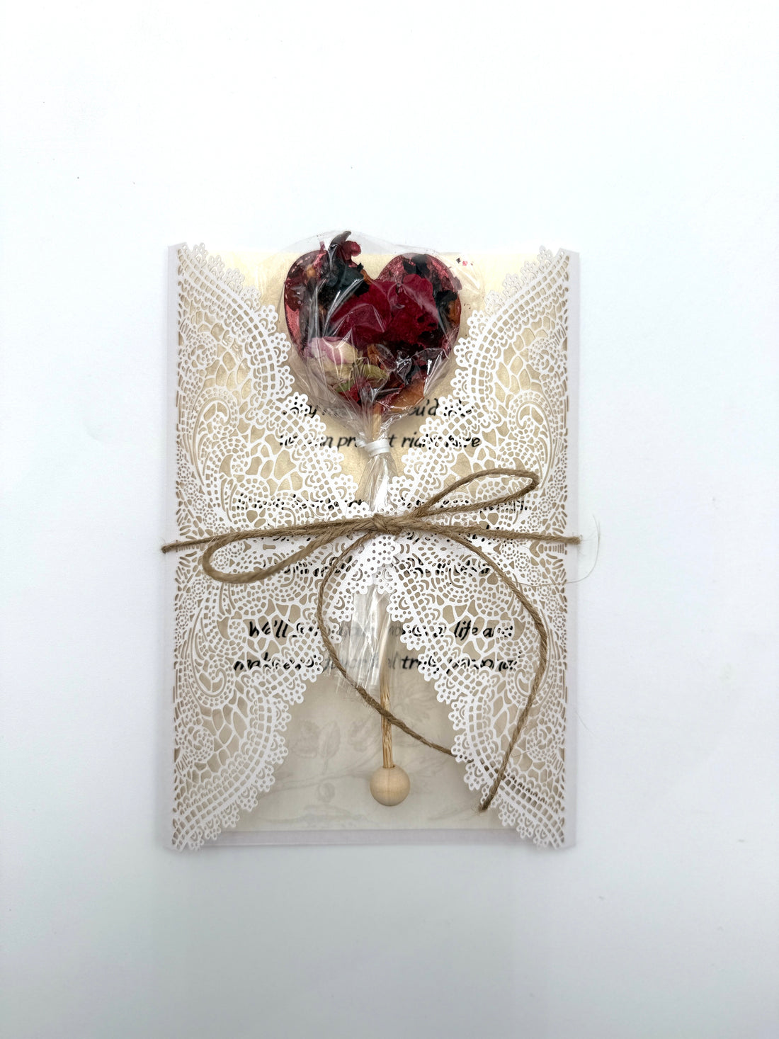 Brew Pop with a Beautiful White Lace Card (🔴Minimum order: 10 Brew cards) Bulk discounts available - Sip&