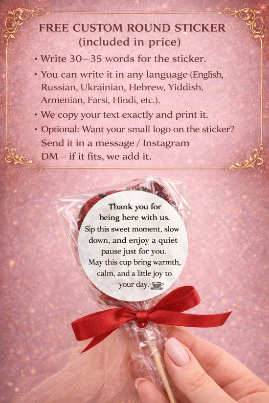 Brew Pop “Little treat for a big heart”(🔴Minimum order: 25 Brew Pops) 5% Off for 100+ Pops (applied automatically at checkout) - Sip&