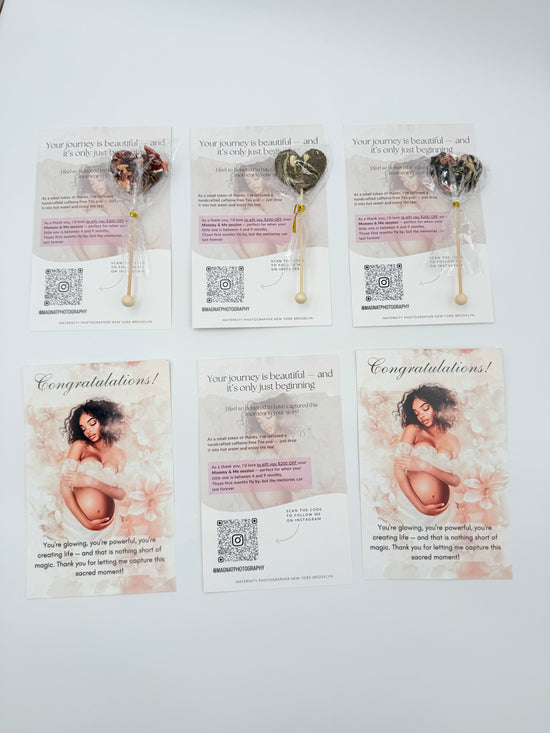 50 Custom design Cards with TeaPops