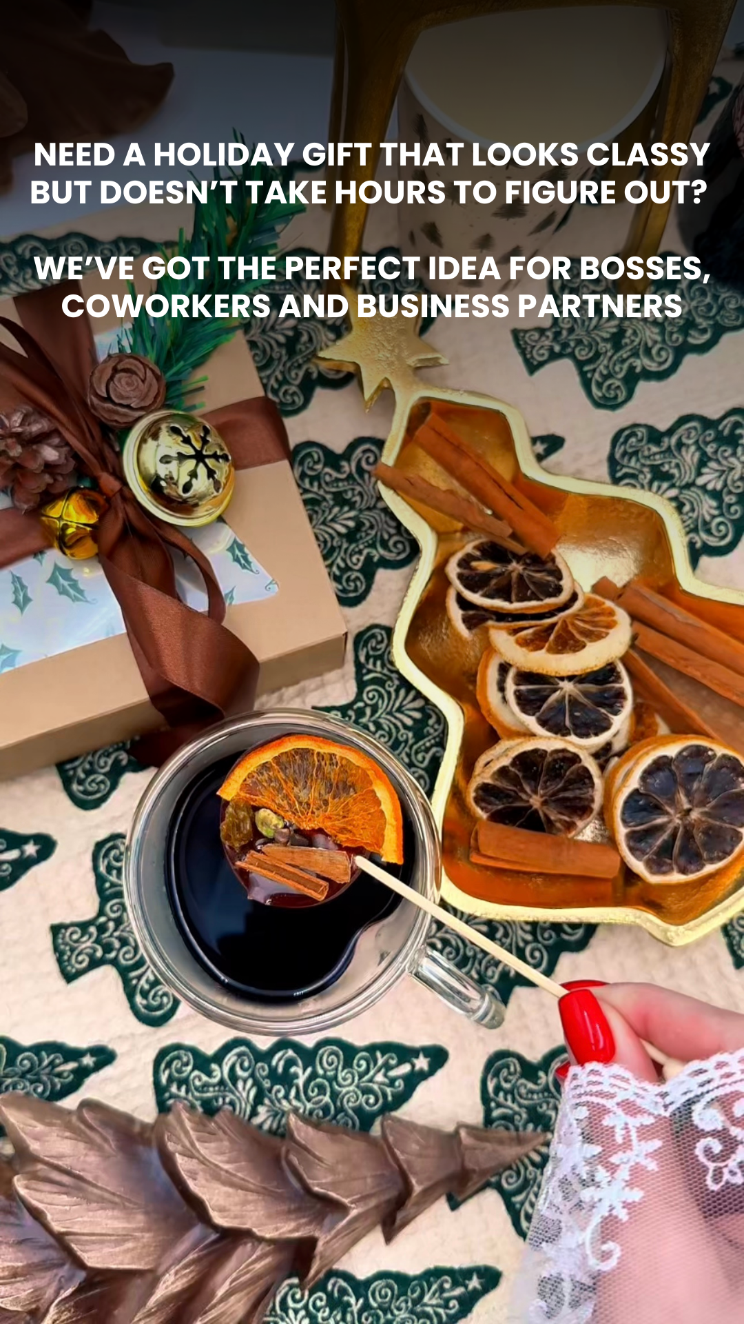 10 MulledPops Gift Box with a Decoration on Top - Sip&