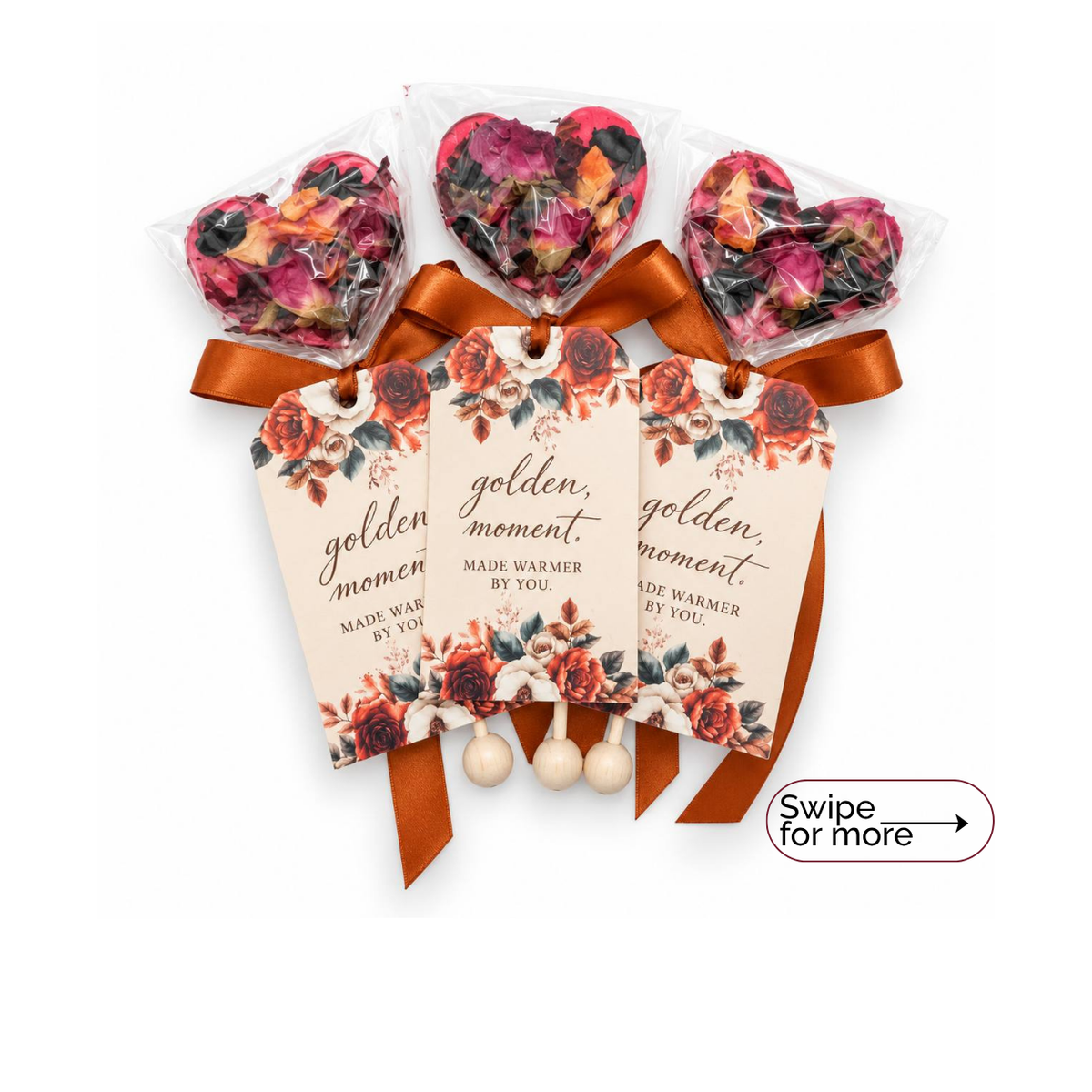 Golden Moment Brew Pop with “Thank You” Tag (minimum order 10 pieces) - Sip&