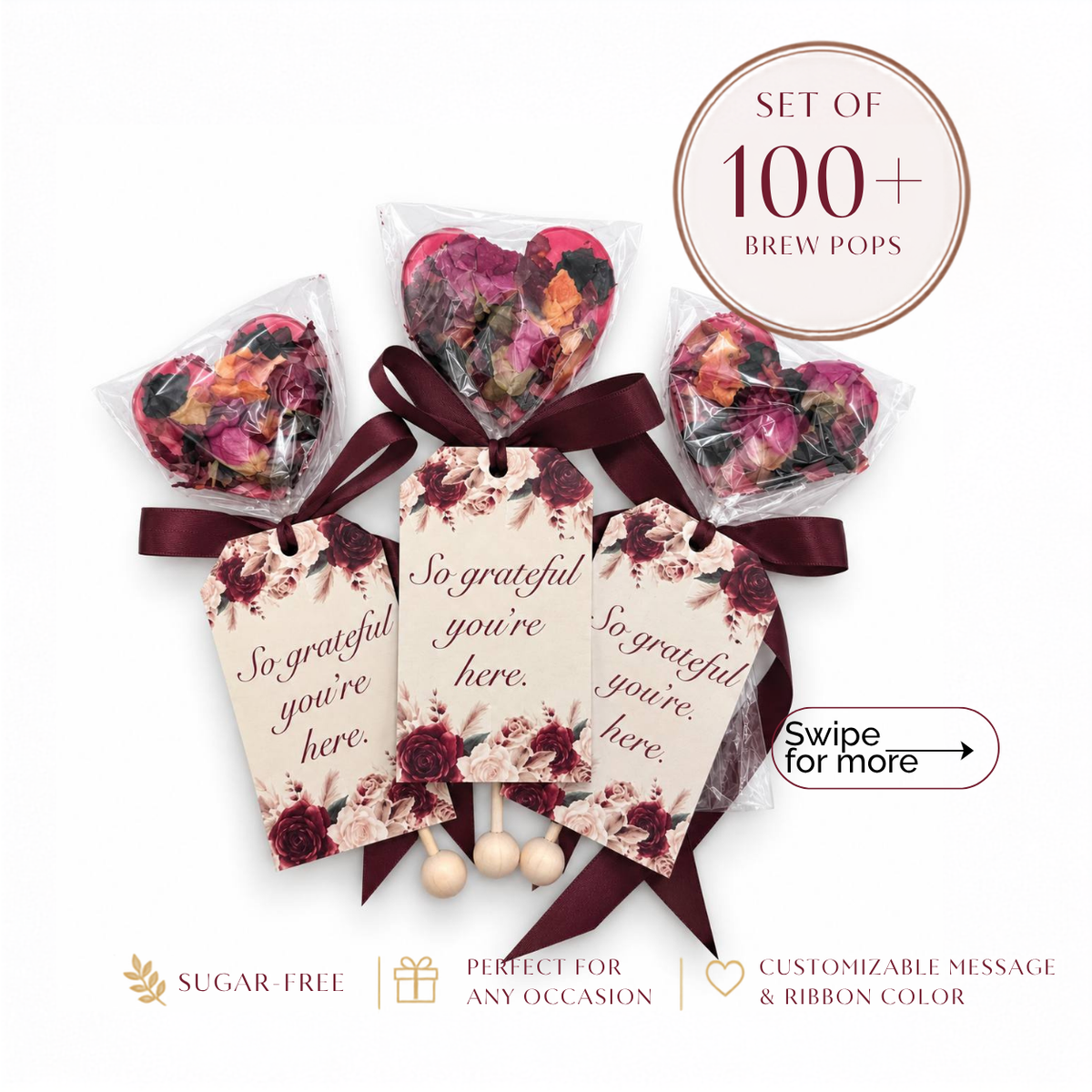 Brew Pops "Burgundy Celebration" (Set of 100–500)