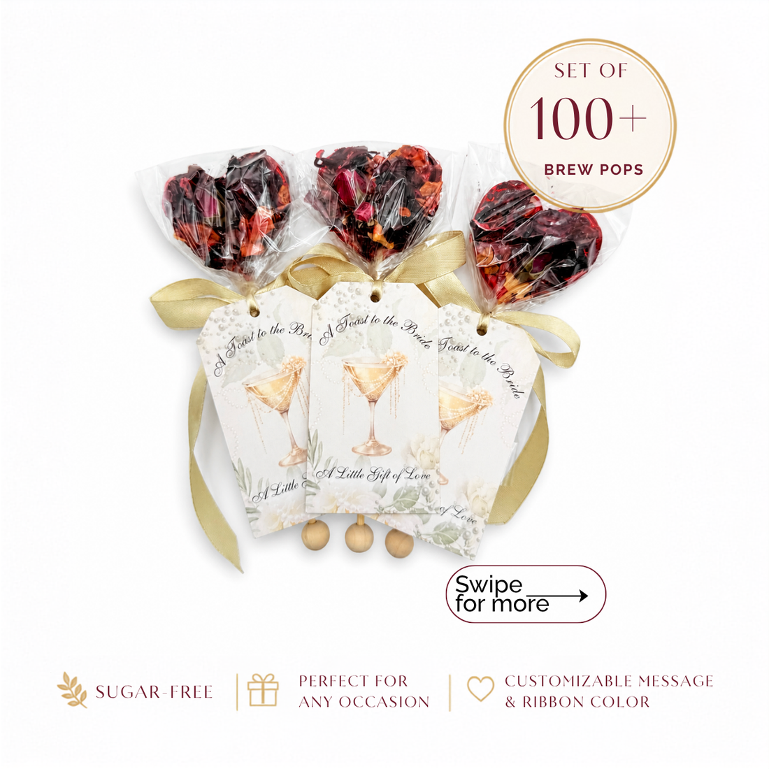 Brew Pops "A Toast to the Bride" (Set of 100–500) - Sip&