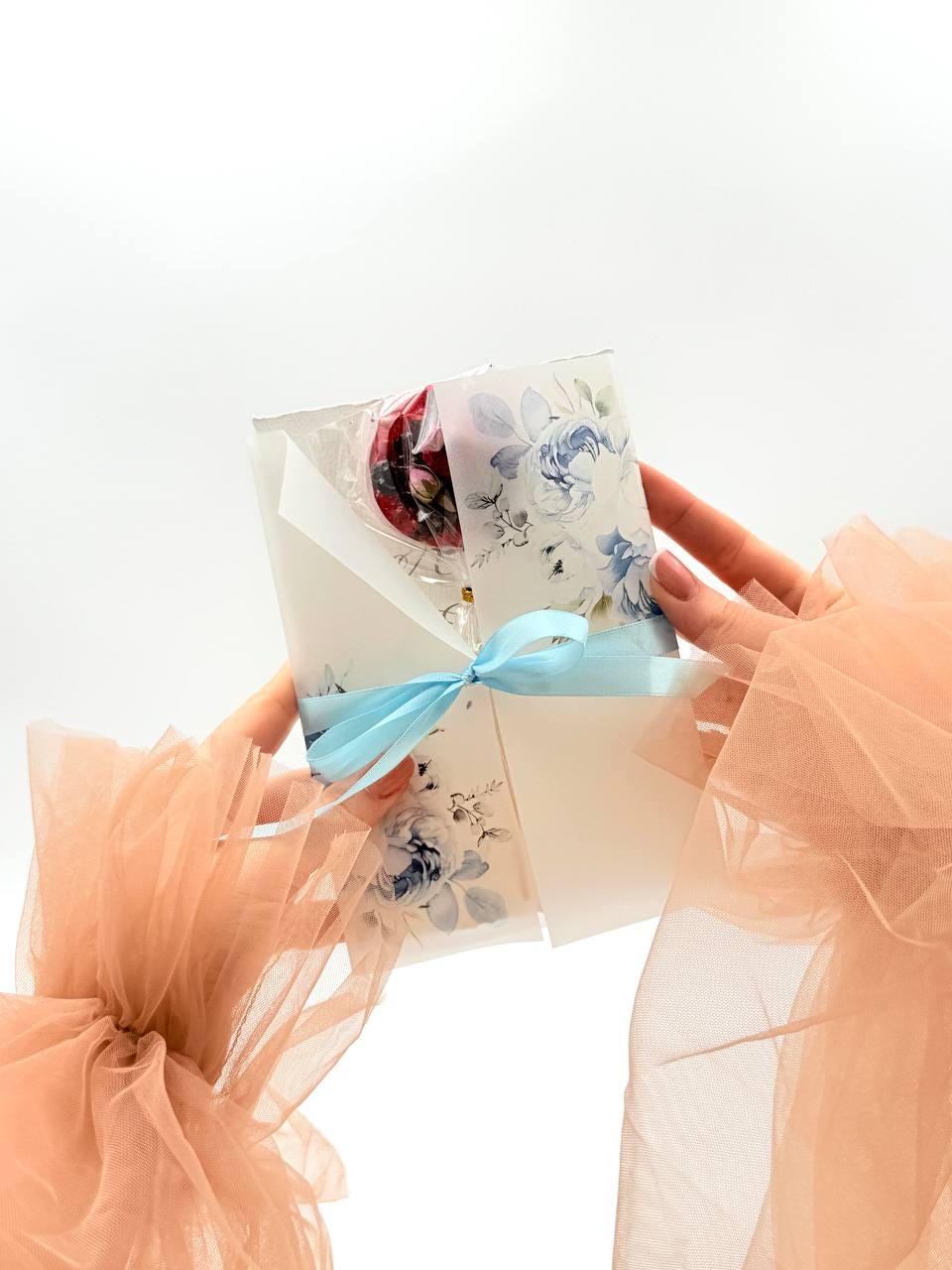 Brew Pop with Beautiful Card “Blue Flower Meadow" (🔴Minimum order: 10 Brew cards) Bulk discounts available - Sip&