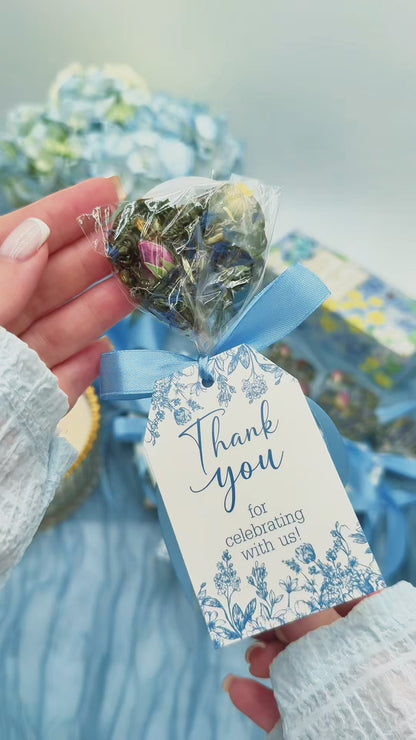 Brew Pop – Blue Garden Tea Favor (minimum order 10 pieces)